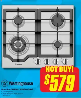 The Good Guys 60cm Gas Cooktop - Stainless Steel offer