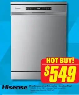 The Good Guys 60cm Freestanding Dishwasher - Stainless Steel offer