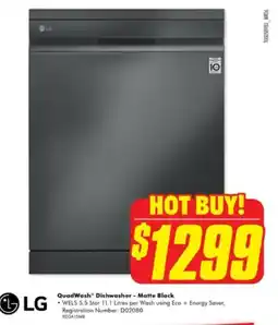 The Good Guys QuadWash Dishwasher - Matte Black offer