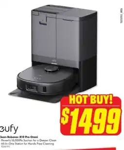 The Good Guys Clean Robovac X10 Pro Omni offer