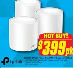 The Good Guys AX3000 Whole Home Mesh Wi-Fi 6 System - 3 Pack offer