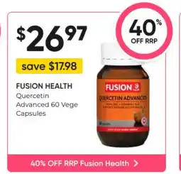 Healthy Life FUSION HEALTH Quercetin offer