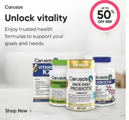 Caruso's Unlock vitality