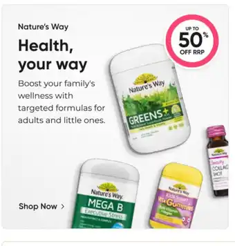 Healthy Life Nature's Way offer