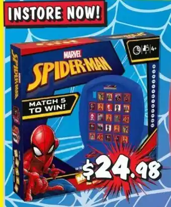 JB Hi-Fi Marvel Spiderman Match 5 to win offer