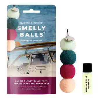 SuperCheap Auto Smelly Balls Air Freshener Set Roadie Honeysuckle 5ml offer