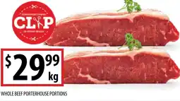 Supabarn WHOLE BEEF PORTERHOUSE PORTIONS offer
