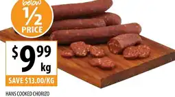 Supabarn HANS COOKED CHORIZO offer