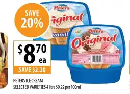 Supabarn PETERS ICE CREAM offer