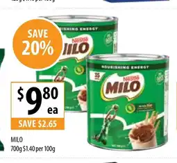 Supabarn MILO offer