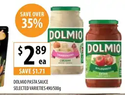 Supabarn DOLMIO PASTA SAUCE offer