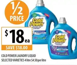 Supabarn COLD POWER LAUNDRY LIQUID offer