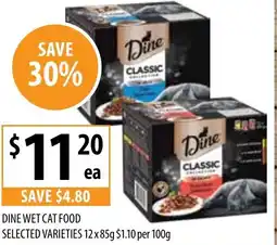 Supabarn DINE WET CAT FOOD offer