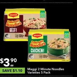 Ritchies Maggi 2 Minute Noodles Varieties 5 Pack offer