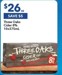 Three Oaks Cider 8% 10x375mL