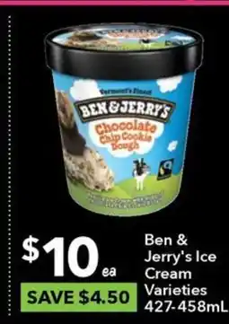 Ritchies Ben & Jerry's Ice Cream offer