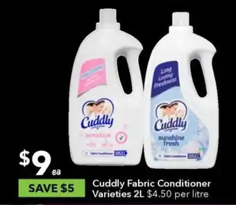 Ritchies Cuddly Fabric Conditioner Varieties 2L $4.50 per litre offer