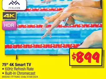 JB Hi-Fi 75" 4K Smart TV offer