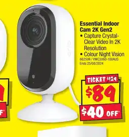 JB Hi-Fi Essential Indoor Cam 2K Gen2 offer