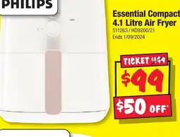 JB Hi-Fi Essential Compact 4.1 Litre Air Fryer offer