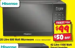 20 Litre 800 Watt Microwave 676258/HMAS2008BP