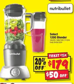 JB Hi-Fi Select 1200 Blender 396265/NB07200-1210DG Ends 20/08/2024 offer