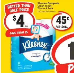 IGA Kleenex Complete offer