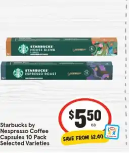 IGA STARBUCKS ESPRESSO ROAST offer