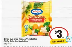 IGA Birds Eye Snap Frozen Vegetables offer