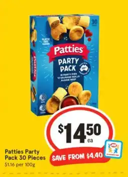 IGA Patties Party offer