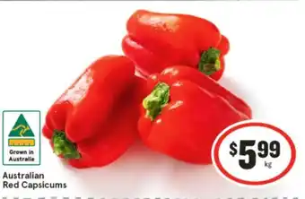 IGA Australian Red Capsicums offer