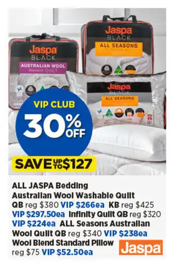 Spotlight ALL JASPA Bedding offer