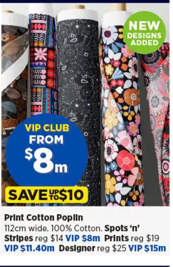 Spotlight Print Cotton Poplin offer