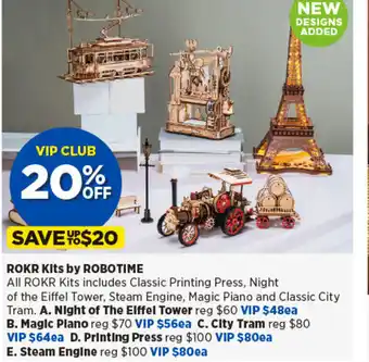 Spotlight ROKR Kits by ROBOTIME offer