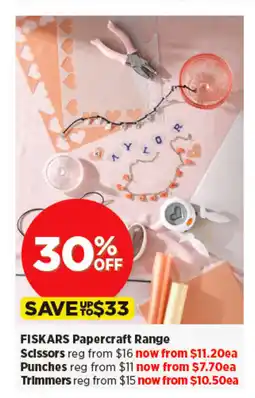 Spotlight FISKARS Papercraft Range offer