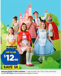 Selected SPARTYS Kids Costumes