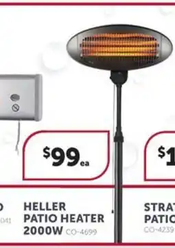 Stratco HELLER PATIO HEATER 2000W CO-4699 offer
