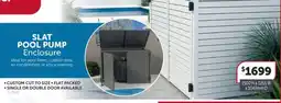 Stratco SLAT POOL PUMP Enclosure offer