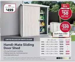 Stratco Handi-Mate Locker (HML) offer