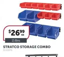 Stratco ASSORTED TECH BINS TRAY TUBS STRATCO STORAGE COMBO offer