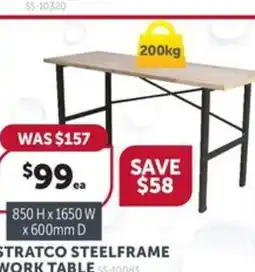 Stratco STRATCO STEELFRAME WORK TABLE SS-10083 offer