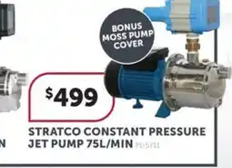 Stratco STRATCO CONSTANT PRESSURE JET PUMP 75L/MIN PL-5711 offer