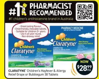 Chemist King Children's Claratyne offer