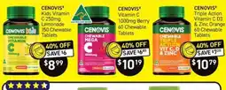 Chemist King CENOVIS Kids 150 Chewable offer