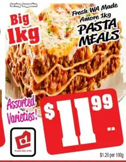 Farmer Jack's PASTA MEALS offer