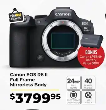 Teds Cameras Canon EOS R6 II offer