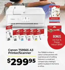 Teds Cameras Canon TS9565 A3 Printer/Scanner offer
