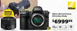 Teds Cameras Nikon Z8 Full Frame Mirrorless Body offer