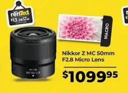 Teds Cameras Nikkor Z MC 50mm F2.8 Micro Lens offer
