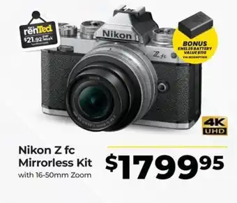 Teds Cameras Nikon Z fc Mirrorless Kit offer